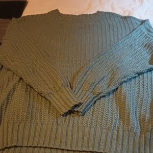 Cozy Green Knit Sweater